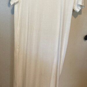 White t-shirt swim cover up